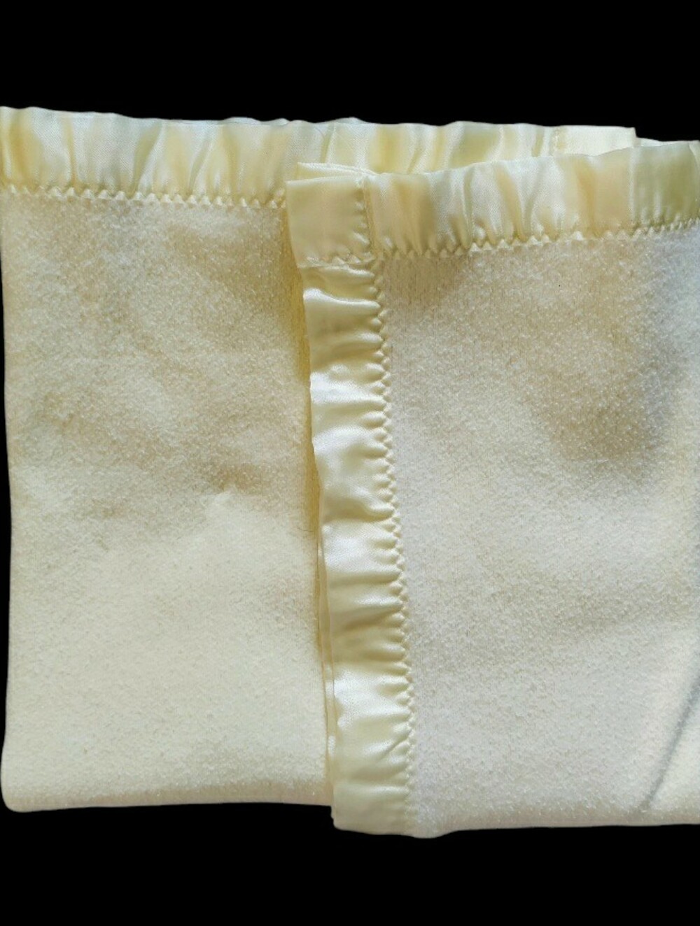 Retro Satin Trim acrylic Baby Blanket